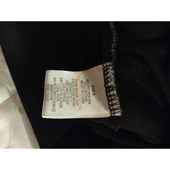 Mink Pink Dress Size S Black Cold Back Long Sleeve - Picture 7 of 8